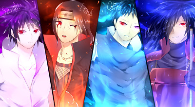 Anime sasuke uchiha madara obito Playmat Gaming Mat
