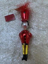 De Carlini ParadeSoldier Christmas Ornament New With Original Tag Vintage 1960's
