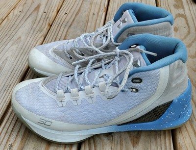 steph curry shoes white and blue