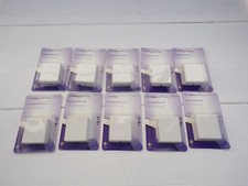 1-Port RJ45 Jack Telephone Phone Line Wall Surface Mount Box I white, Lot of 10