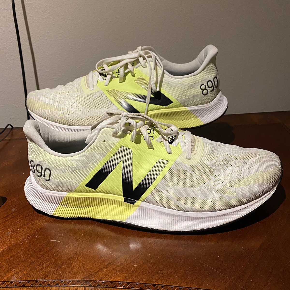 New Balance 890 White YellowBlack Men Running ShoesM890WY8 