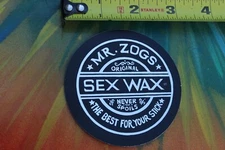 Mr Zogs Sex Wax 80's Small Surfboards Black Silver Vintage Surfing STICKER