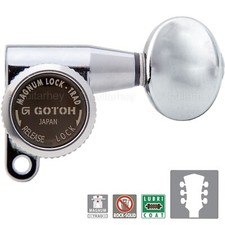 NEW Gotoh SG360-05 MGT Locking Tuners L3 R3 Keys SMALL OVAL Buttons 3x3 - CHROME
