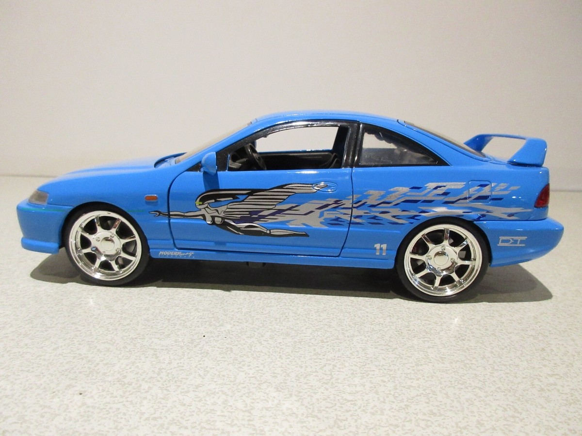 Mint 1:24 JADA Fast Furious Blue 1995 Honda Integra Type -R