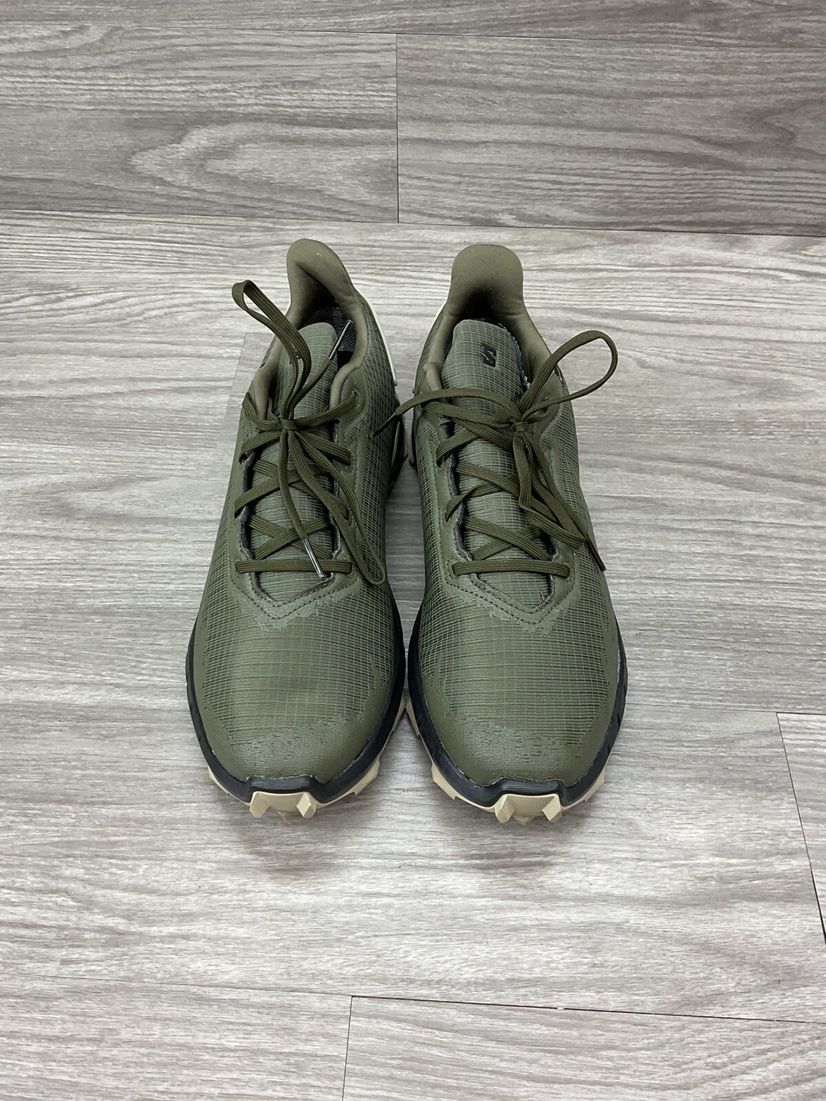 Salomon Alphaccross 4 GTX GORETEX Lc Verde Oliva Vaniglia 12 Trail Running Escursionismo