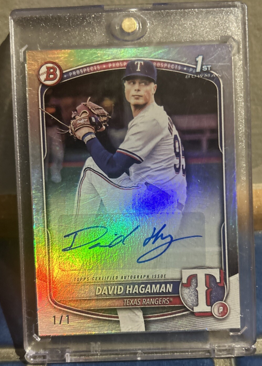David Hagaman Bowman 2025 Platinum 1/1 Auto BPA-DH