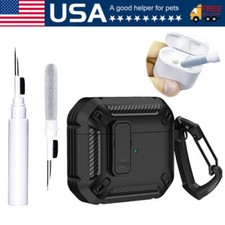 Protective Case For Apple AirPods 1/2/3 Pro Cover Keychain Clip Shockproof New