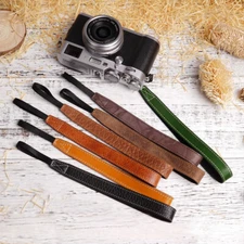 New Handmade Cowhide DSLR Camera Wrist Strap Belt Photography Accessory 6 Colors