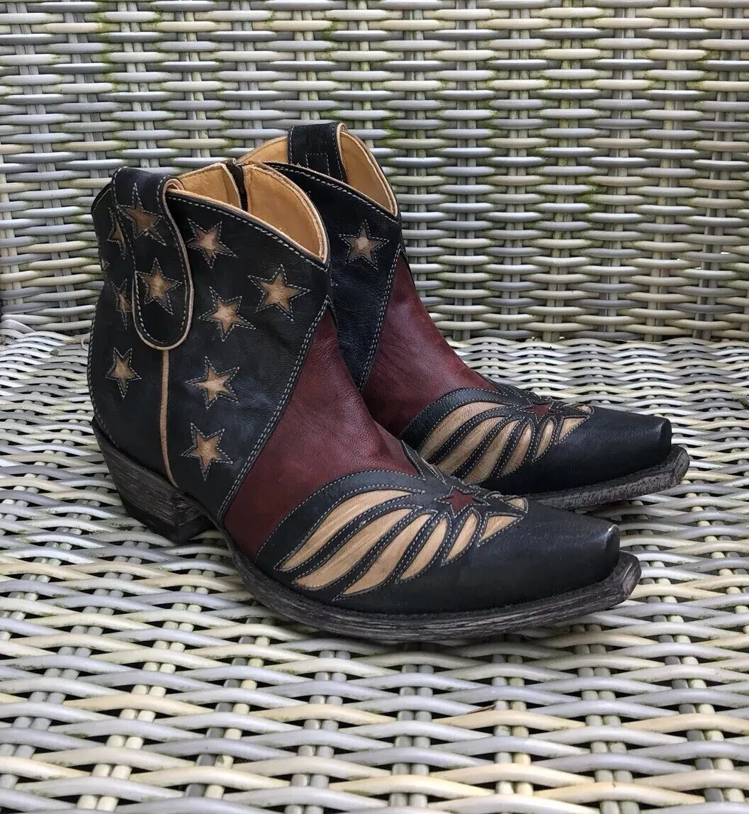 Old Gringo Patriotic Flag Boots 8.5 American NEW Cowboy Western United Cowgirl