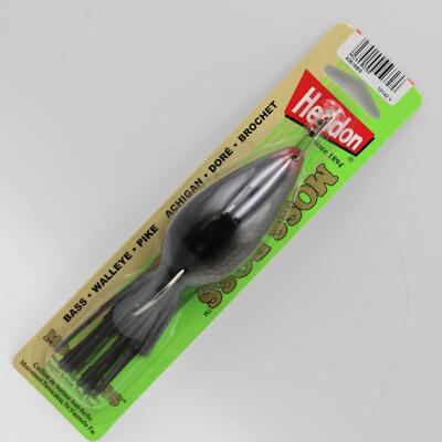 Heddon Moss Boss X0515BS Black Shad Fishing Lure NOS 3in