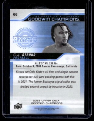 2023 Upper Deck Goodwin Champions Rookie CJ Stroud Rookie