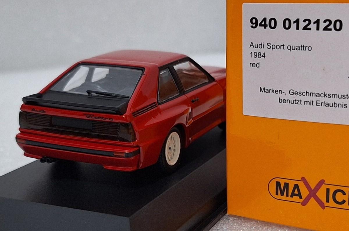 5) Audi Sport Quattro 1984 Red 1:43 Minichamps 940012120 5) Audi Sport Quattro 1984 Red 1:43 Minichamps 940012120