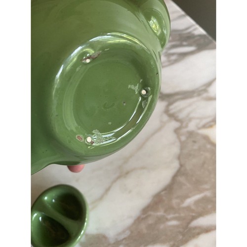 Mini 1 Cup Teapot Green Ceramic - Picture 4 of 6