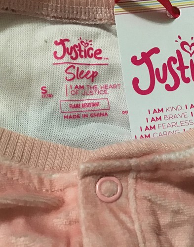 Justice Girls Blanket Sleeper Pajamas Pink 7/8 Fleece Snap Front Skiing Squirrel - Picture 2 of 11