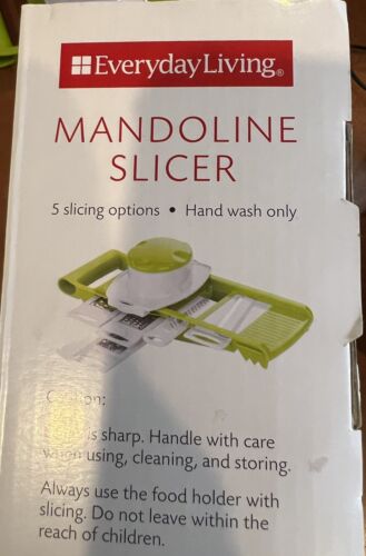 Everyday Living Mandoline Slicer 5 Slicing Options New In Box - Picture 3 of 9