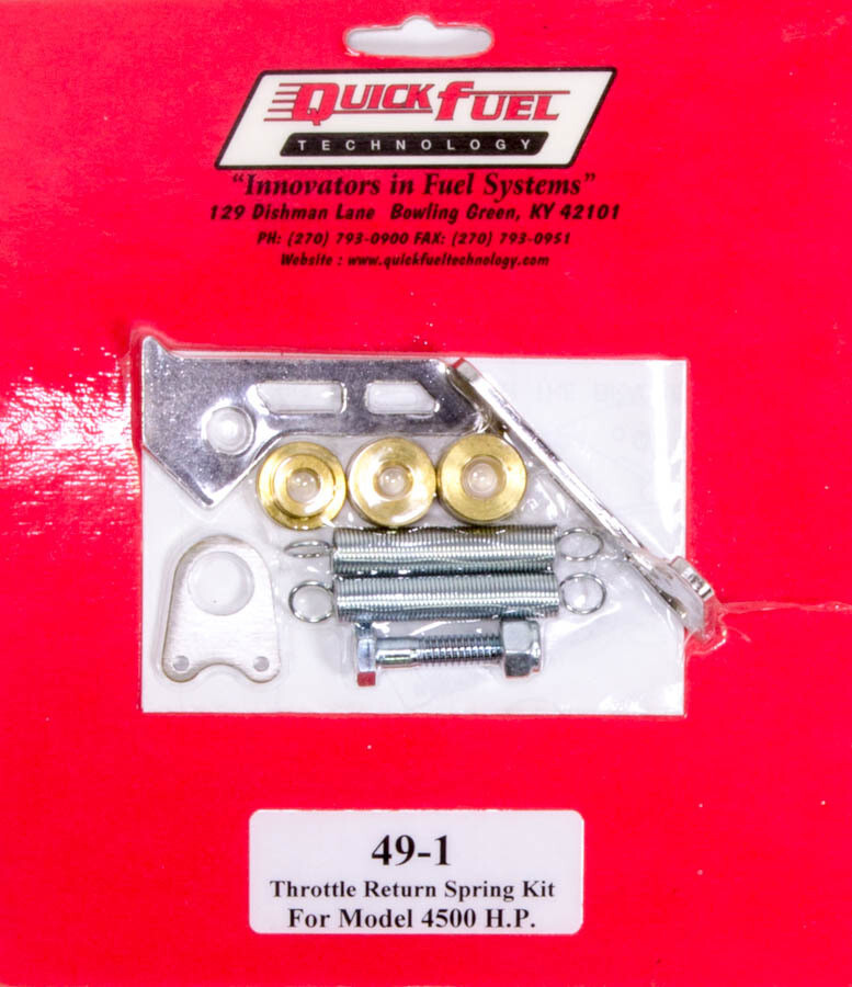 Quick Fuel Technology Throttle Return Spring Kit 4500HP 49-1QFT Quick Fuel Technology Throttle Return Spring Kit 4500HP 49-1QFT