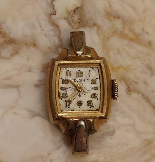 Vintage Elgin 10k RGP Bezel Stainless Steel Back S&W Windup Watch