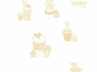 Rasch Textil Tapete Vlies Favola 303263 Beige Weiß Hellbraun Stylisch Kuchen