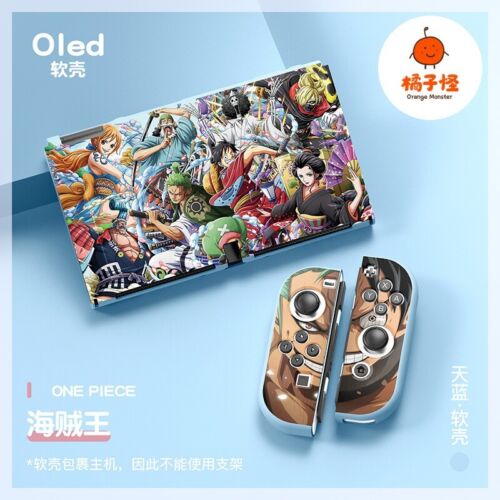 One Piece Luffy Anime Hülle Schutzhülle cover Case Für Nintendo Switch OLED TPU - Picture 1 of 3