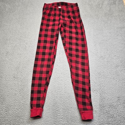 Touched By Nature Pajama Pants Youth XS Red Plaid Soft Comfort Sleepware