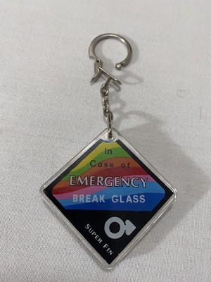 Condom In Case Of Emergency Break Glass Vintage Keyring Gag Gift Ebay