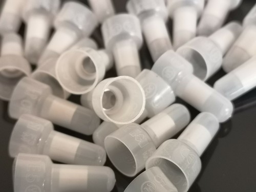 100PCS CE5X Closed-End Wire Connectors Crimp Terminals Cap White - Picture 4 of 5