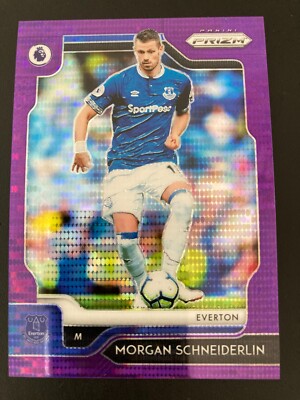 2019-20 Premier League Violet Breakaway Prizm Morgan Schneiderlin ed/75 EVERTON
