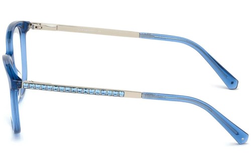 Swarovski SK5309 092 Blue Round Plastic Optical Eyeglasses Frame 52-16-140 RX 92 - Picture 4 of 4