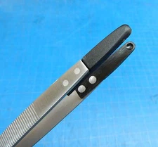 Bead Holding Tweezers for Beads & Pearls Fiber Tip Nylon Non Marring Tweezers