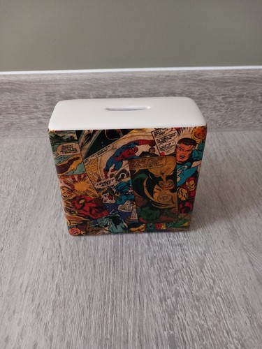 Marvel Superheroes Comic Strip Money Box Ceramic Thor IRON Man Spiderman - Picture 2 of 15
