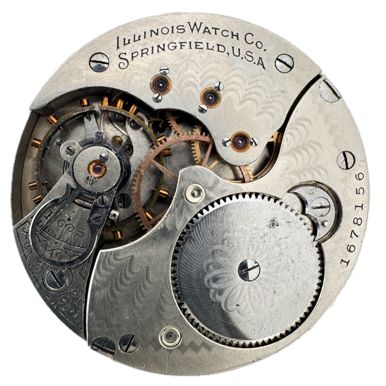 Antique 1903 Illinois Getty 16s 11 Jewel Mechanical Pocket Watch Movement 172