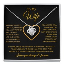To My Wife Necklace, Christmas Gifts For Women, Anniversary Gift For Wife