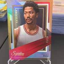 2025-26 Panini Signature Series Profiles Derrick  Rose Rookie Card /10. rookie card picture