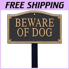Rustproof Beware of Dog Marker 12x18"  Alumi-Shield
