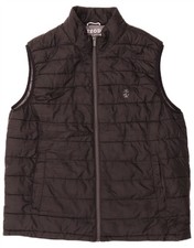 IZOD Mens Padded Gilet UK 40 Large Black Polyester BT02