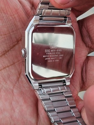 Casio MTP-B185D-7AVDF Men's Watch Silver Dial Stainless Steel Date