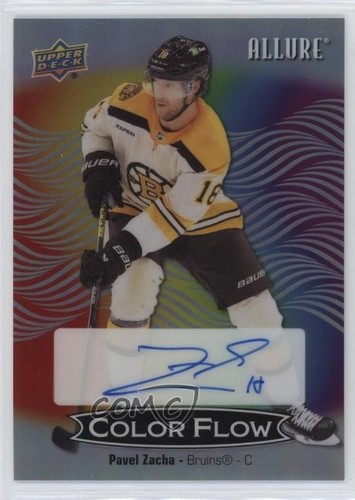 2024-25 Upper Deck Allure Color Flow Full Rainbow Auto Pavel Zacha #CFA ...