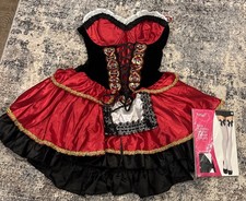 Halloween Cosplay Costume Fancy Little Red Riding Hood Size Adult Size M  Tight