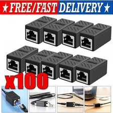 RJ45 Inline Coupler Cat6/Cat5e Ethernet Network Cable Extender Connector lot