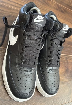 Nike Court Vision Mid Black White Sneaker 2022 Uk Größe 5,5 (kaum getragen)