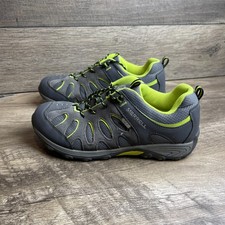 Merrell Chameleon MY57093 Boys 7 M Hiking Shoes Gray Lace-Up Waterproof Sneakers