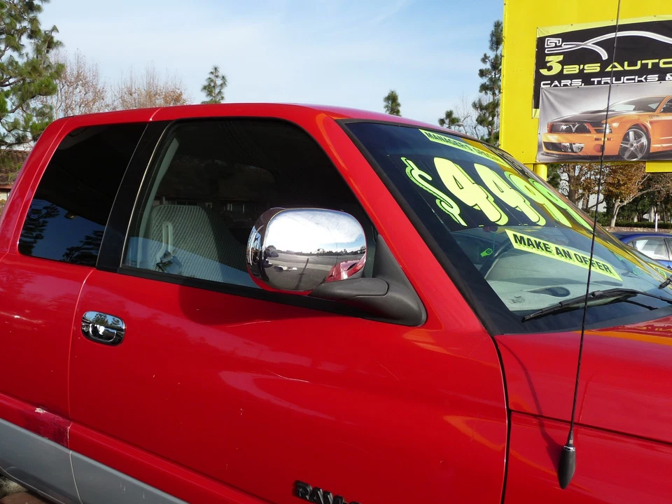 Cubierta de espejo de plástico ABS cromado TFP 506 para Dodge Ram 1500 1994-2001 2/4 puertas Foto 2 de 3