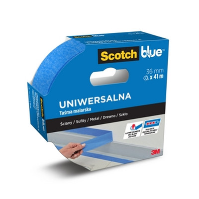 4054596701052 ScotchBlue  Taśma malarska do różnych powierzchni, 36mm x 41m, 1 r