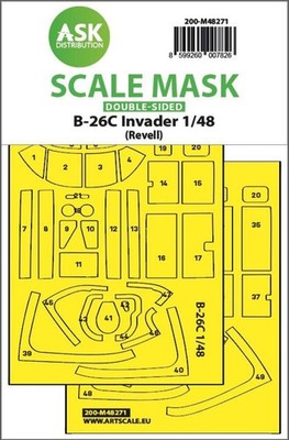 Art Scale Kit 200-M48271 - 1:48 B-26C Invader double-sided express fit mask for