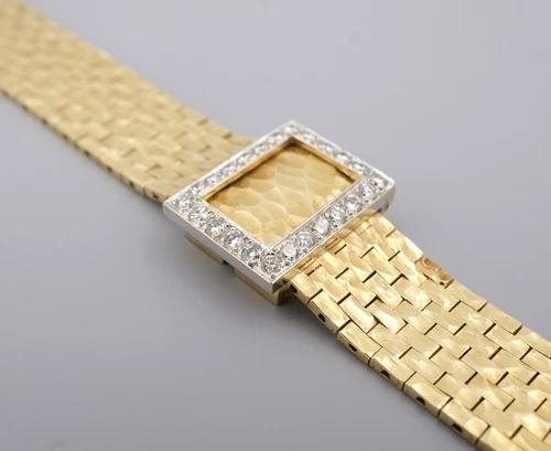 Vintage Rolex 14k Yellow Gold Diamond "Secret" Peek-a-Boo Cocktail Watch W1353