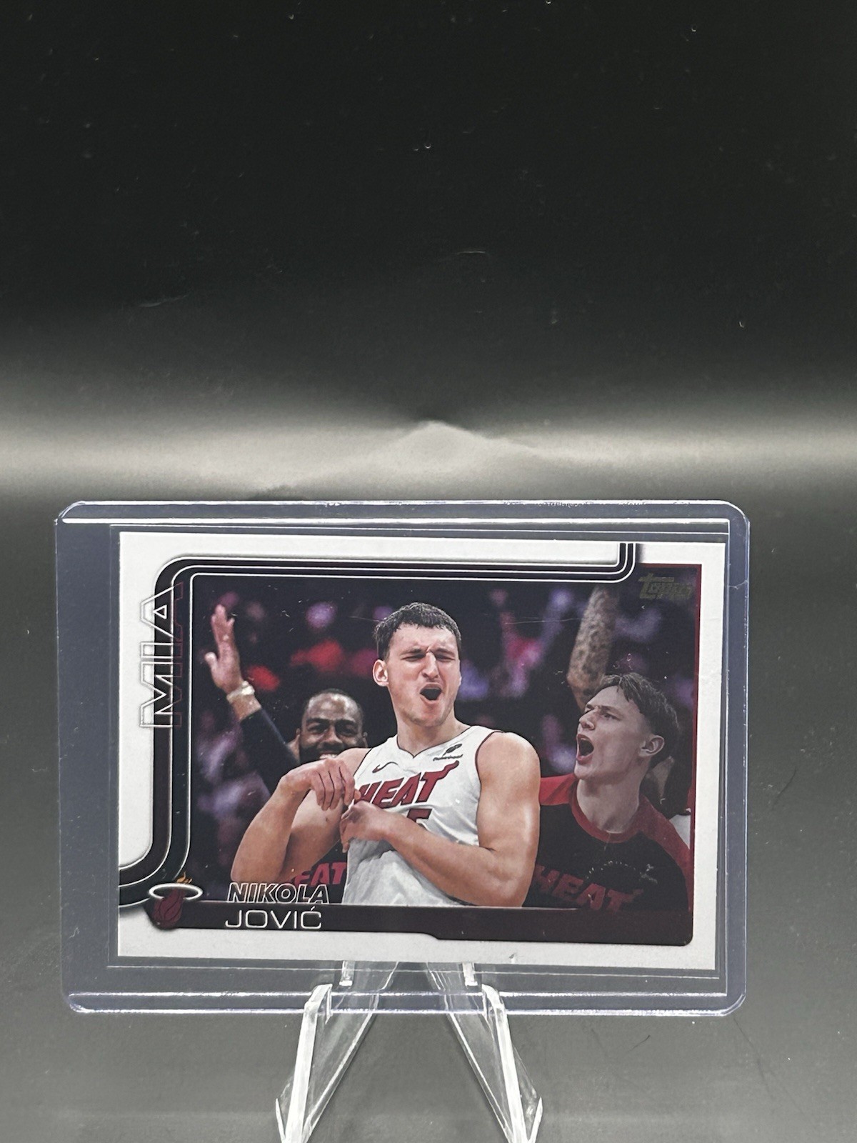 2025-26 Topps Nikola Jovic Golden Mirror Variation #76 Miami Heat