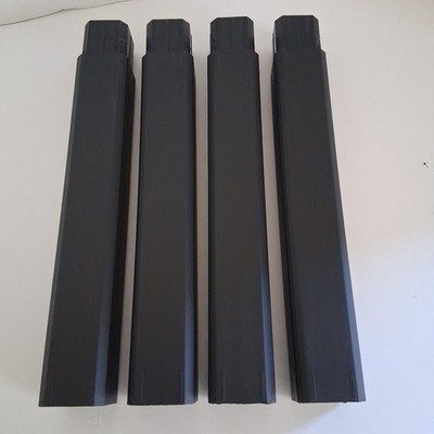 Replacement Poles For HDX 5 Tier Shelves Square 19'' 4 Pack
