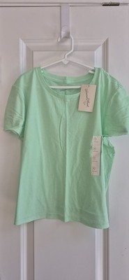 Universal Thread Women s Short Sleeve Cropped T-Shirt Mellow Green Size MEDIUM