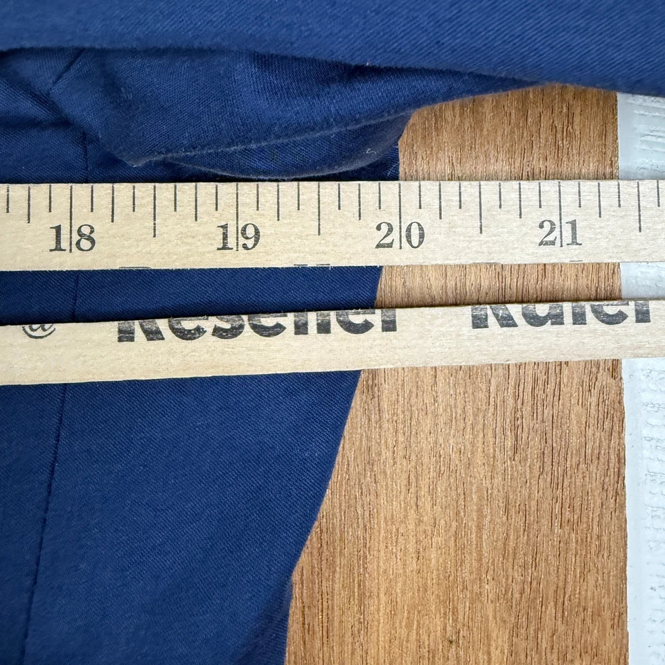 Express Suit Mens 38R Navy Blue 2 Button Cotton Blend Photographer Slim 36x30 - Image 3 of 4