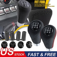 5 Speed Manual Stick Shifting Handle Leather Gear Shift Knob For Ford Mustang 5 Speed Manual Stick Shifting Handle Leather Gear Shift Knob For Ford Mustang